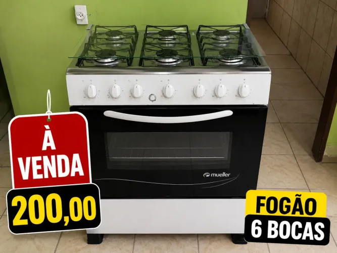 Fogão 6 bocas