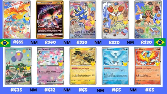 CARTAS POKÉMON TCG ORIGINAIS ? 30th Celebration