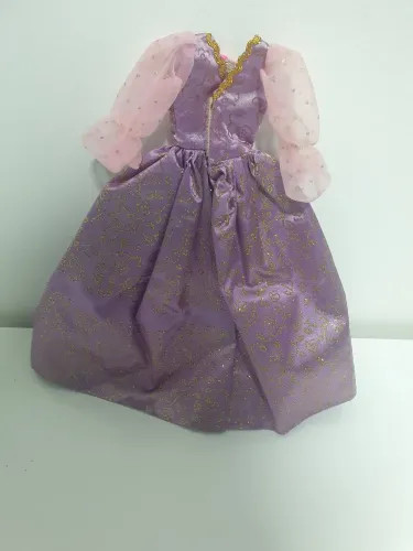 Vestido Barbie Rapunzel 