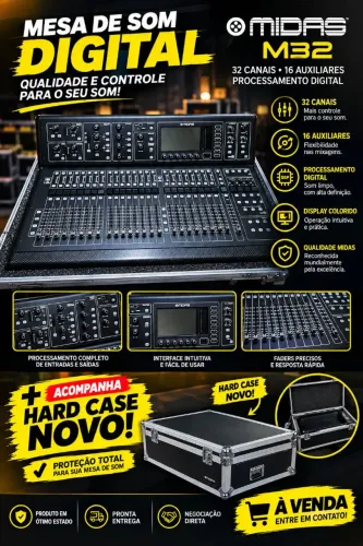 Mesa digital profissional MIDAS M32