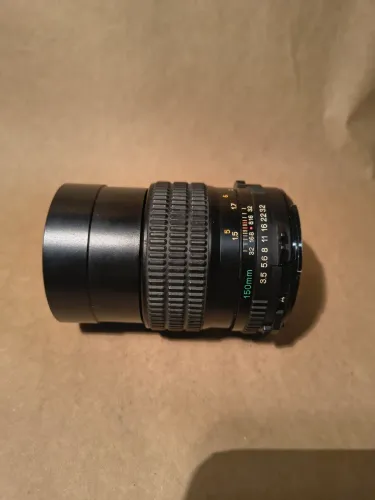 (Faça sua oferta!) Lente Mamiya 150mm para fotos incríveis (precisa de limpeza e revisão)