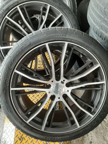 Roda aro 19 bmw 320 série M preta com diamantado duas talas