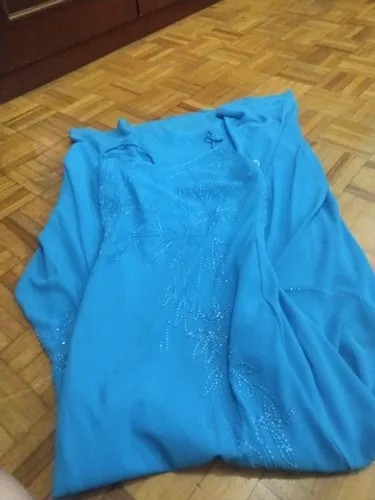 Vestido azul longo