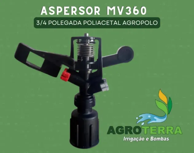 Aspersor MV360 Bocal Vermelho