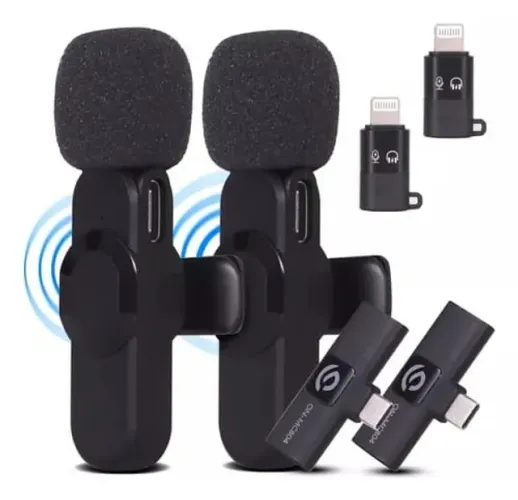 (NOVO) Kit Microfones Wireless Lapela Onistek MC812