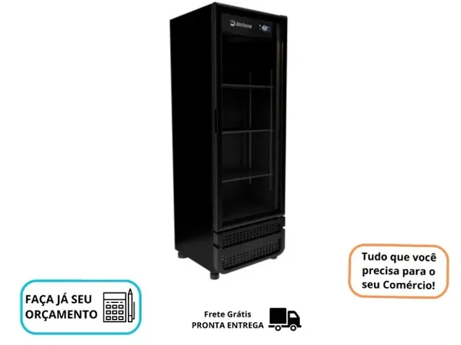 Cervejeira Imbera Porta de Vidro 110/220v All Black Nova