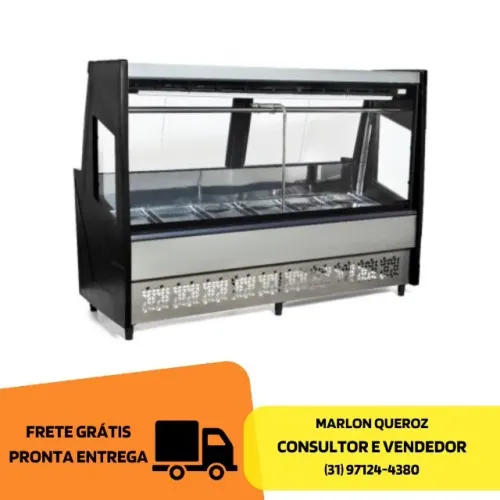 Balcão de Açougue Polar 2 metros Preto 127v Novo