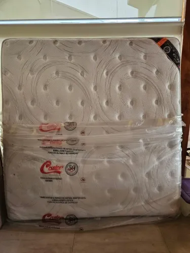 Cama Box + Colchão Castor King Eurotop Summer&Winter + Cabeçeira