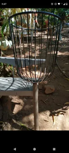 Lixeira de calçada ferro