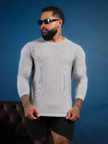 Blusa Masculina manga longa ?