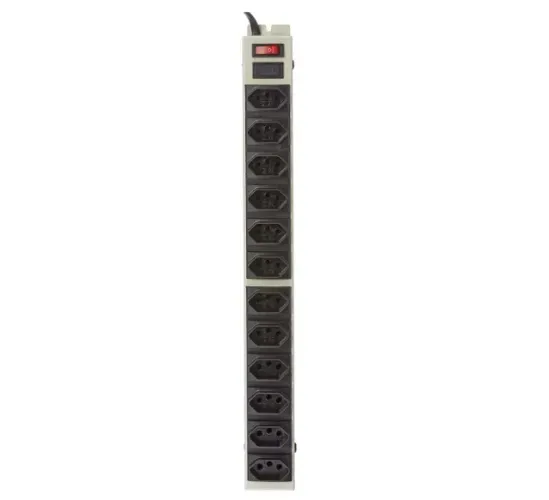 Filtro de Linha Power Line de 12 tomadas em Gabinete Metálico Multicraft PL12T novo