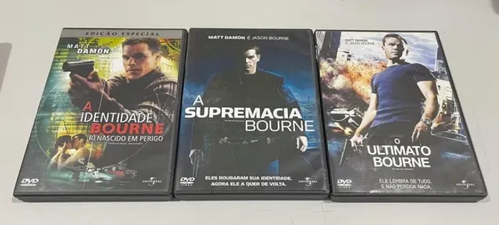 Trilogia Jason Bourne (Identidade, Supremacia e Ultimato) em DVD