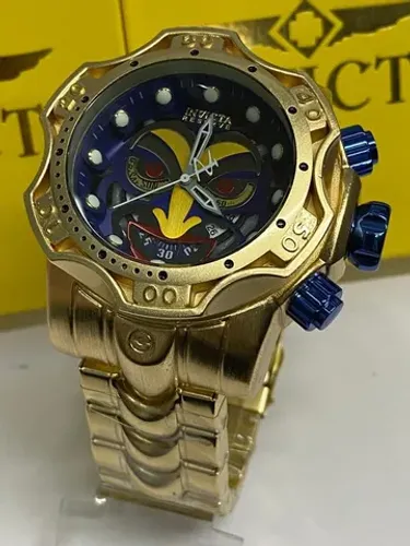 Relógio Invicta curinga dourado 