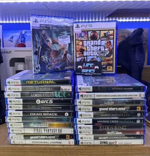 Jogos Playstation 5, Loja física