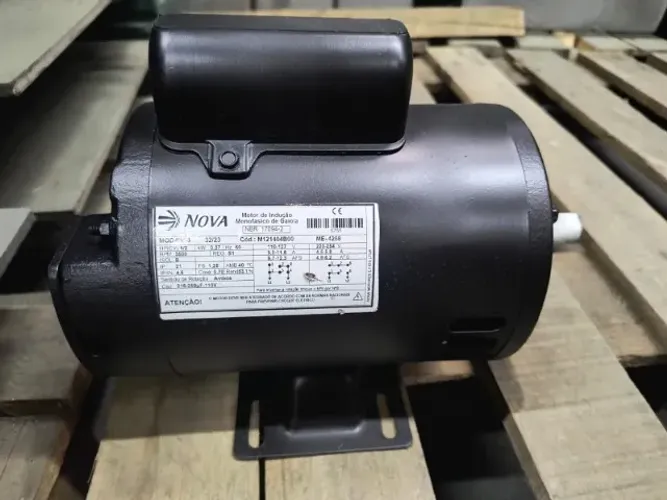 Motor Elétrico Nova Motores 1/2 CV 2 Polos Alta Rotação Monofásico Seminovo