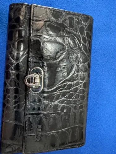 Carteira em couro Milano grande 