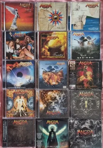 Coleção Completa de CDs Angra - 15 Álbuns