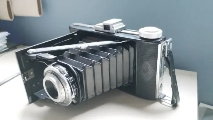 Máquina fotográfica antiga Agfa Billy - made in Alemanha