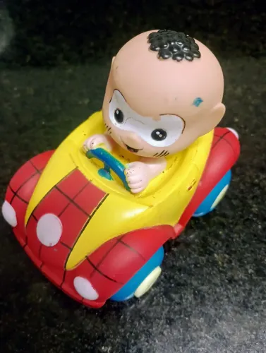 Cascão turma da Monica carrinho Homem Aranha