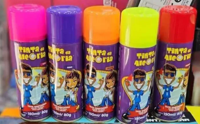 Tinta Spray Temporária Para Cabelo Sai No Banho