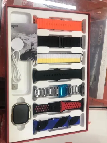 Smartwatch com 7 pulseiras novo -Fazemos Entregas!