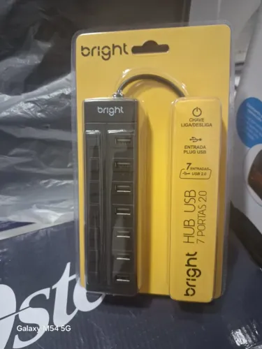 Hub USB Plug USB 7 Portas 2.0 Com Chave On/Off