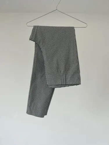 Calça pied-poule p/b Zara
