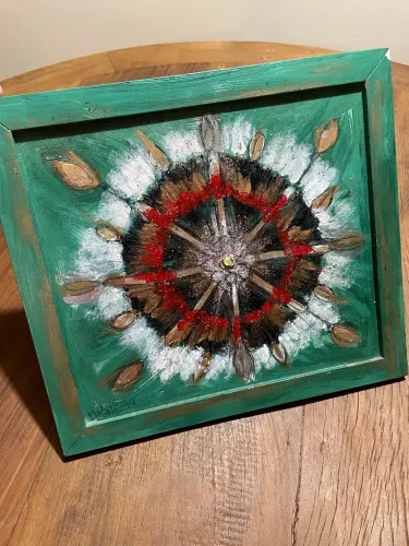 [QUADRO DECORATIVO] [MANDALA VERDE]