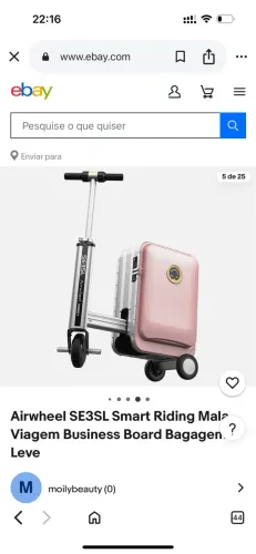 Mala elétrica Airwheel 