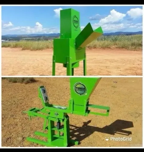 Kit Máquina de fazer tijolos ecológicos + Trituradora