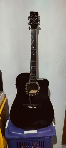 Violão elétrico vogga com afinador embutido 