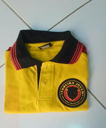 Camisa Polo feminino Torcida Jovem - Amarela