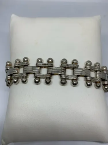 Pulseira de prata 925 masculina com 19cm