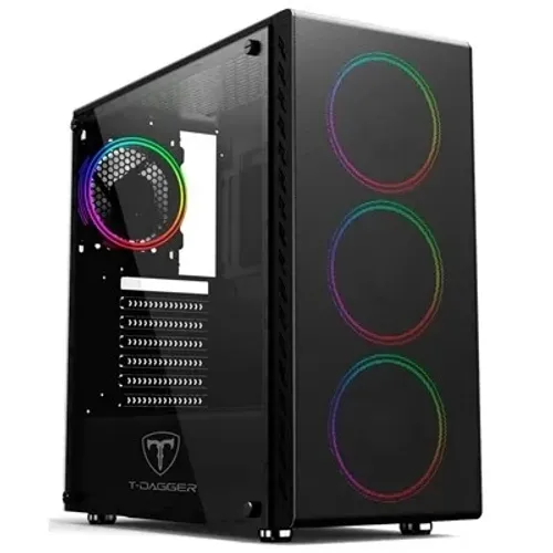Gabinete Gamer T-Dagger TGC-G10B 04 *Sem Fan Led* - ATX, Micro-ATX e Mini-ITX - WZetta