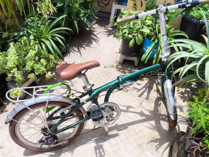 Bicicleta Dobrável Durban Verde
