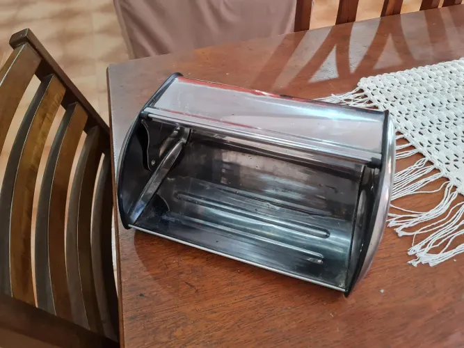 Porta Pão em Aço Inox