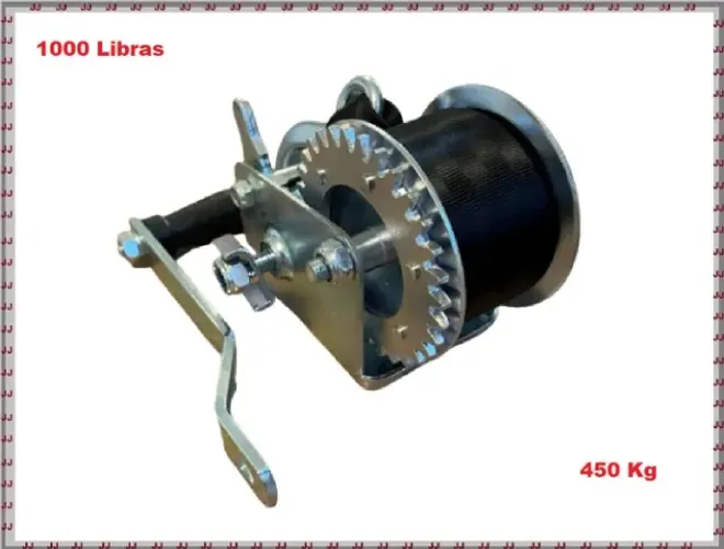 Guincho Manual Catraca 1000 Lbs para Barco Jet 450 kg e outros