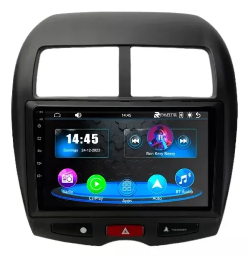 Central Multimídia MP5 Connect Faaftech 9pol. Carplay/ A. Auto Asx 10/21