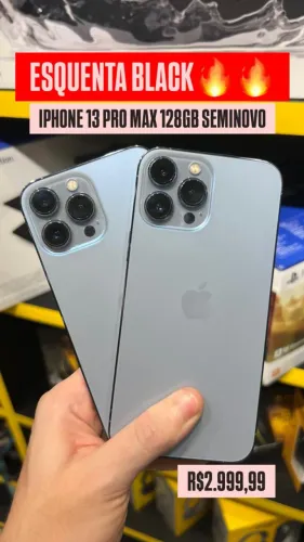 Oportunidade - 13 Pro max 128gb - Nota fiscal - Garantia - Loja fisica