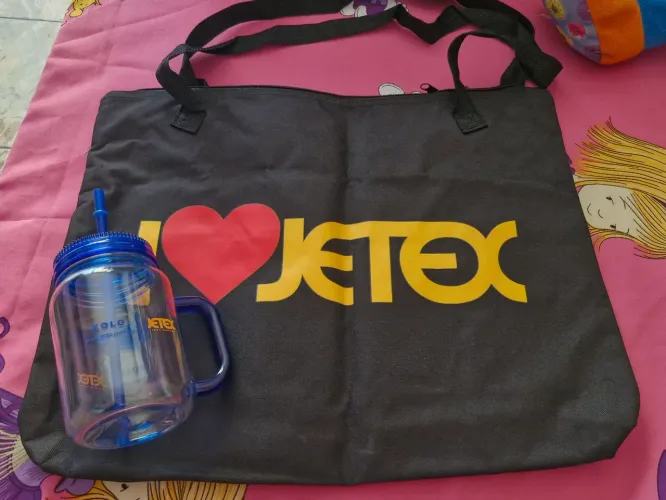 Kit JETEX aviação Bolsa e Copo