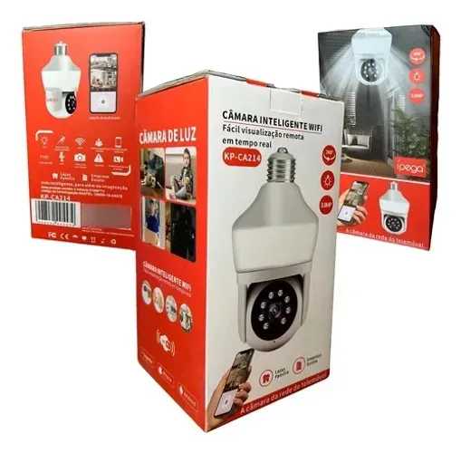 Câmera Inteligente WiFi KP-CA214 - Visão Remota em Tempo Real