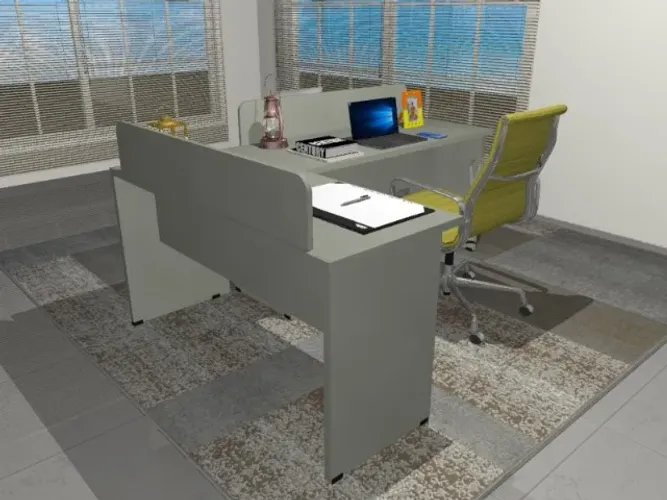 Estação Multifuncional Top White Em MDF. L120cm x L120cm x P50cm x A74cm