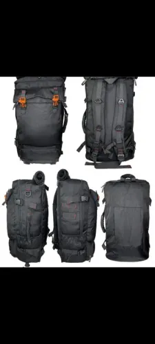 Mochila de Viagem Preta - Grande e Resistente