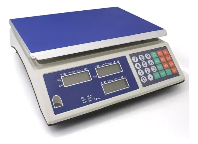 Balança Digital 40kg Recarregável Para Feira & Hortifruti