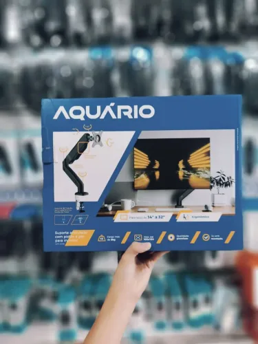Suporte Articulado para Monitor Aquário - Conforto e Ergonomia