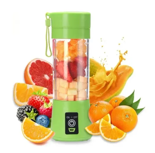 Mini Liquidificador Portátil  Shake Vitaminas Sucos Academia Usb Cores Variadas