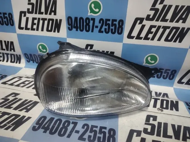 farol direito corsa 1994 ate 1999 lente de vidro novo importado 3 meses garantia