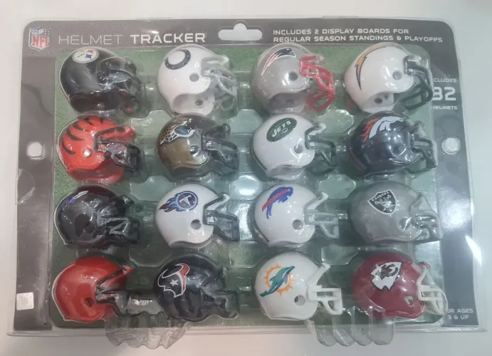 Coleção de mini capacetes NFL (Pocket Size) - 32 times - LACRADO
