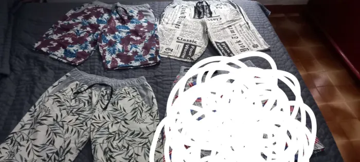 Shorts estampados - Diversos modelos, tamanho GG
