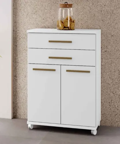 Balcão Mônaco Branco.Branco Frete Grátis - Até 12x